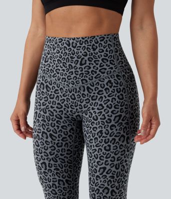 Halara UltraSculpt™ Leopard Print High Waisted Tummy Control Yoga Leggings with Pockets