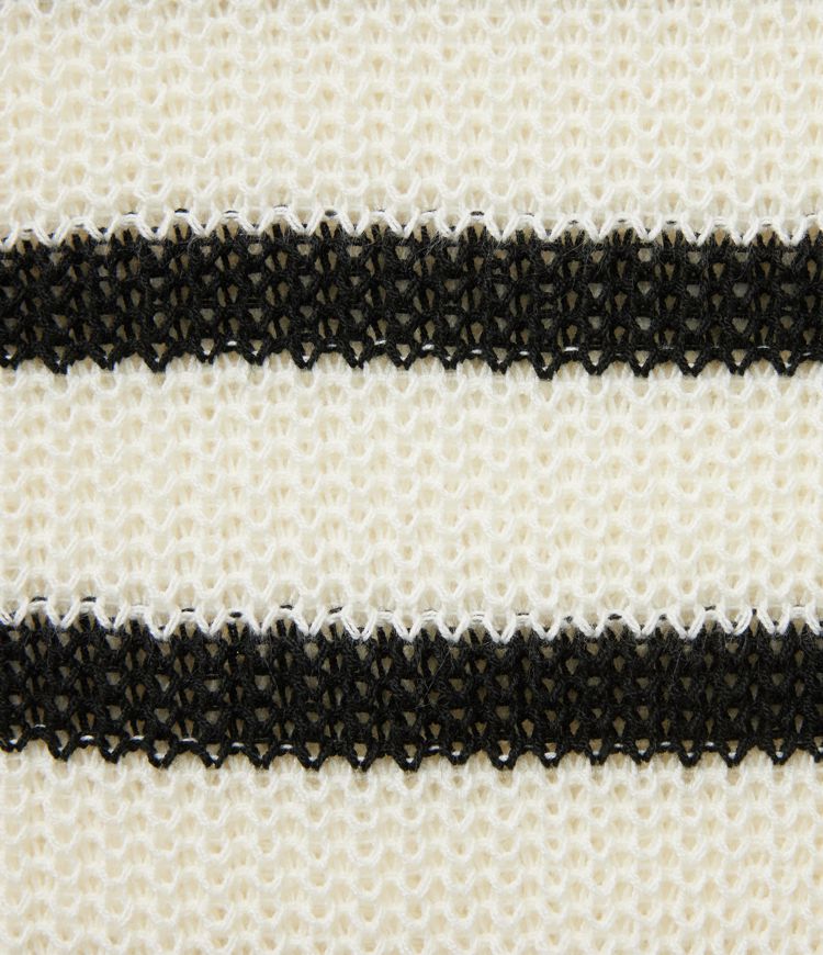 Lässige Strickweste mit Rundhalsausschnitt, Streifen, Farbblock und geschlitztem Saum