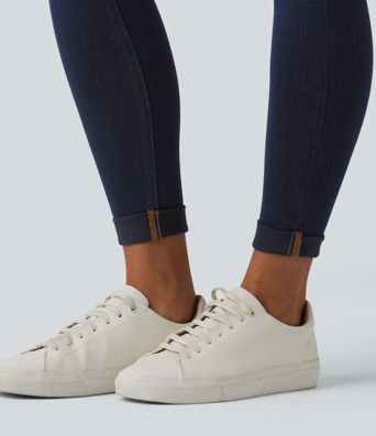 Halara Flex™ High Waisted Tummy Control Denim Casual Leggings with Pockets