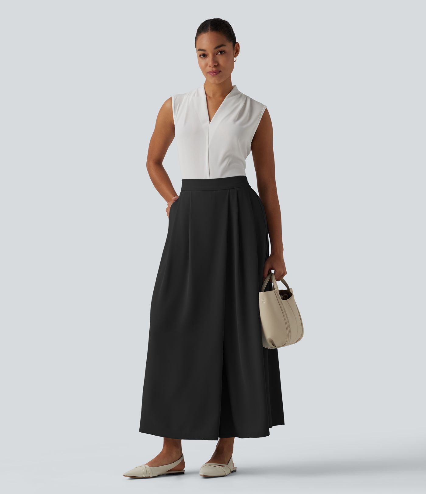 High Waisted Baggy Work Pants with Pockets