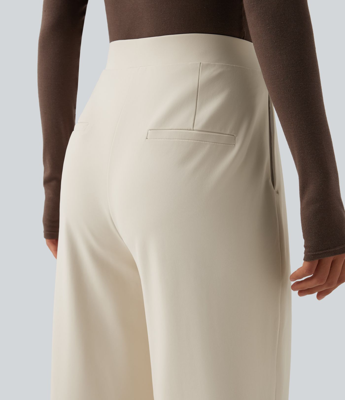 Pantalon tailleur DayStretch Halara Flex™ taille haute coupe droite avec poches