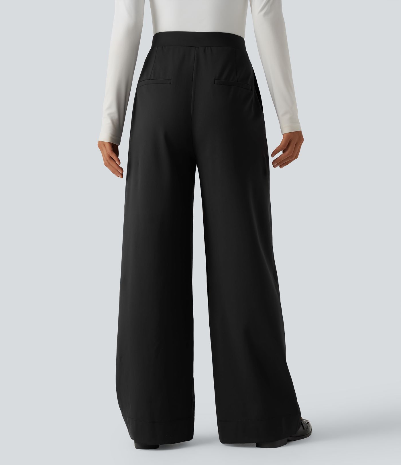 Pantalon tailleur DayStretch Halara Flex™ taille haute coupe droite avec poches