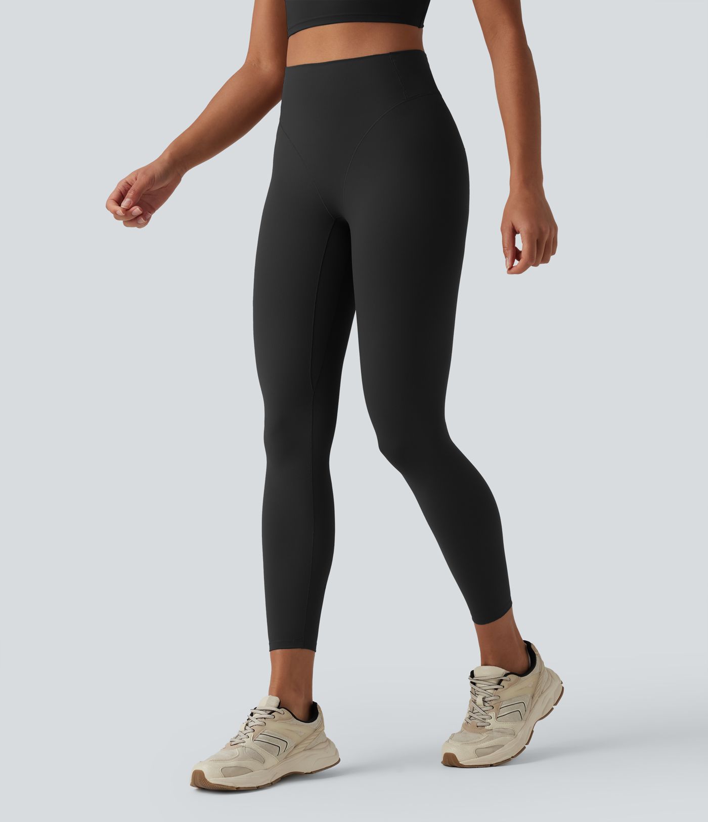 Halara UltraSculpt™ Yoga 7/8-Leggings mit hohem Bund, Tanga-Naht-Design und Gesäßtasche Halara UltraSculpt™ Yoga 7/8-Leggings mit hohem Bund, Tanga-Naht-Design und Gesäßtasche