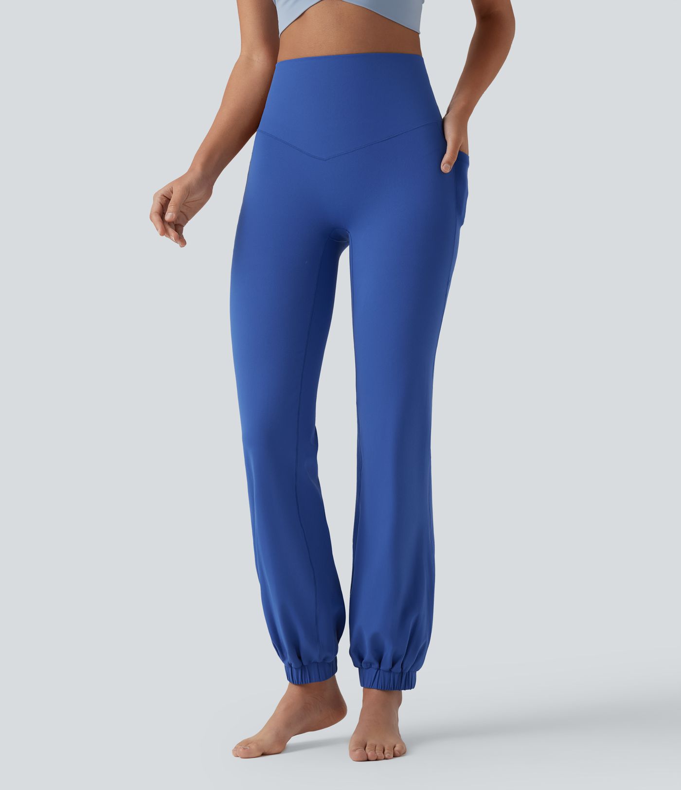 SoftlyZero™ High Waisted Tummy Control Dance Balloon Joggers with Pockets