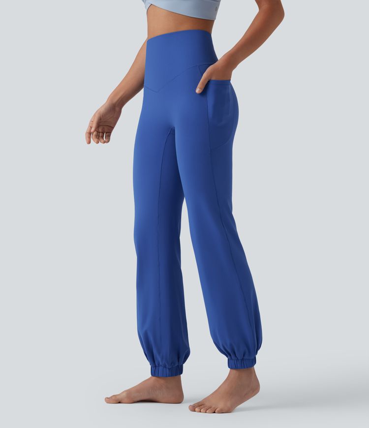 SoftlyZero™ High Waisted Tummy Control Dance Balloon Joggers with Pockets