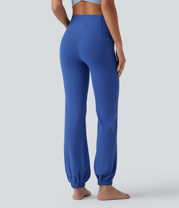 SoftlyZero™ High Waisted Tummy Control Dance Balloon Joggers with Pockets