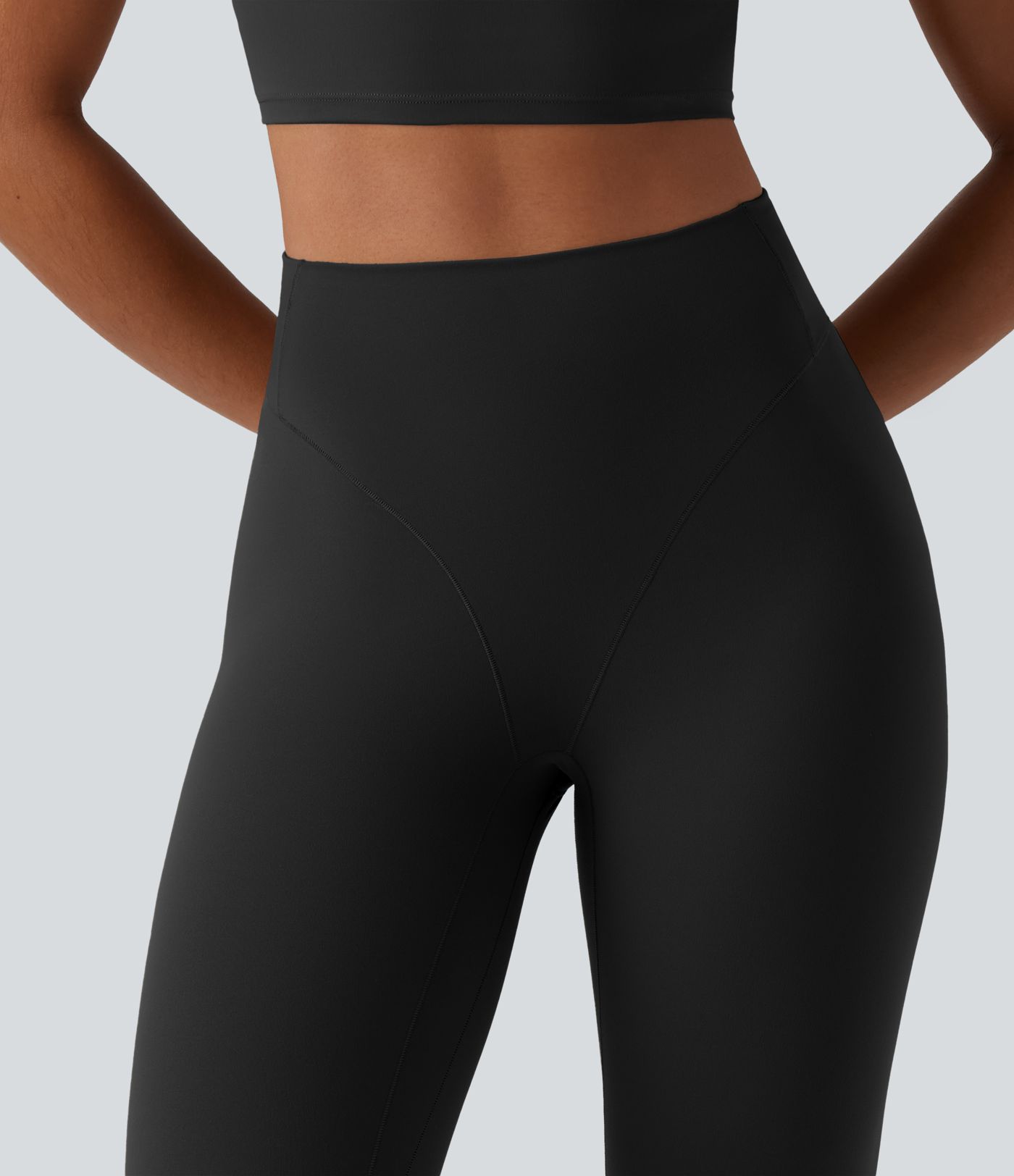 Halara UltraSculpt™ Yoga 7/8-Leggings mit hohem Bund, Tanga-Naht-Design und Gesäßtasche Halara UltraSculpt™ Yoga 7/8-Leggings mit hohem Bund, Tanga-Naht-Design und Gesäßtasche