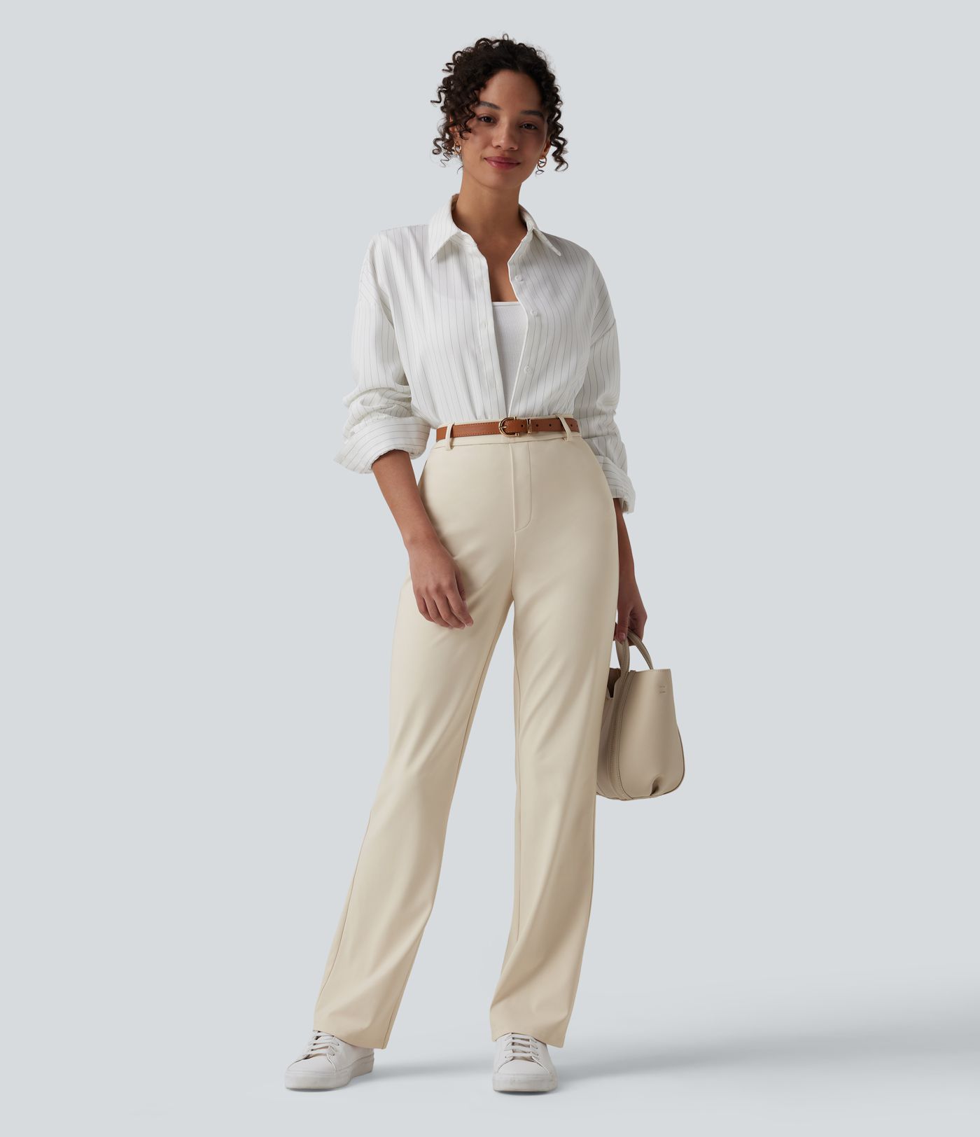 Halara Flex™ DayStretch pantalones de trabajo de talle alto con corte acampanado