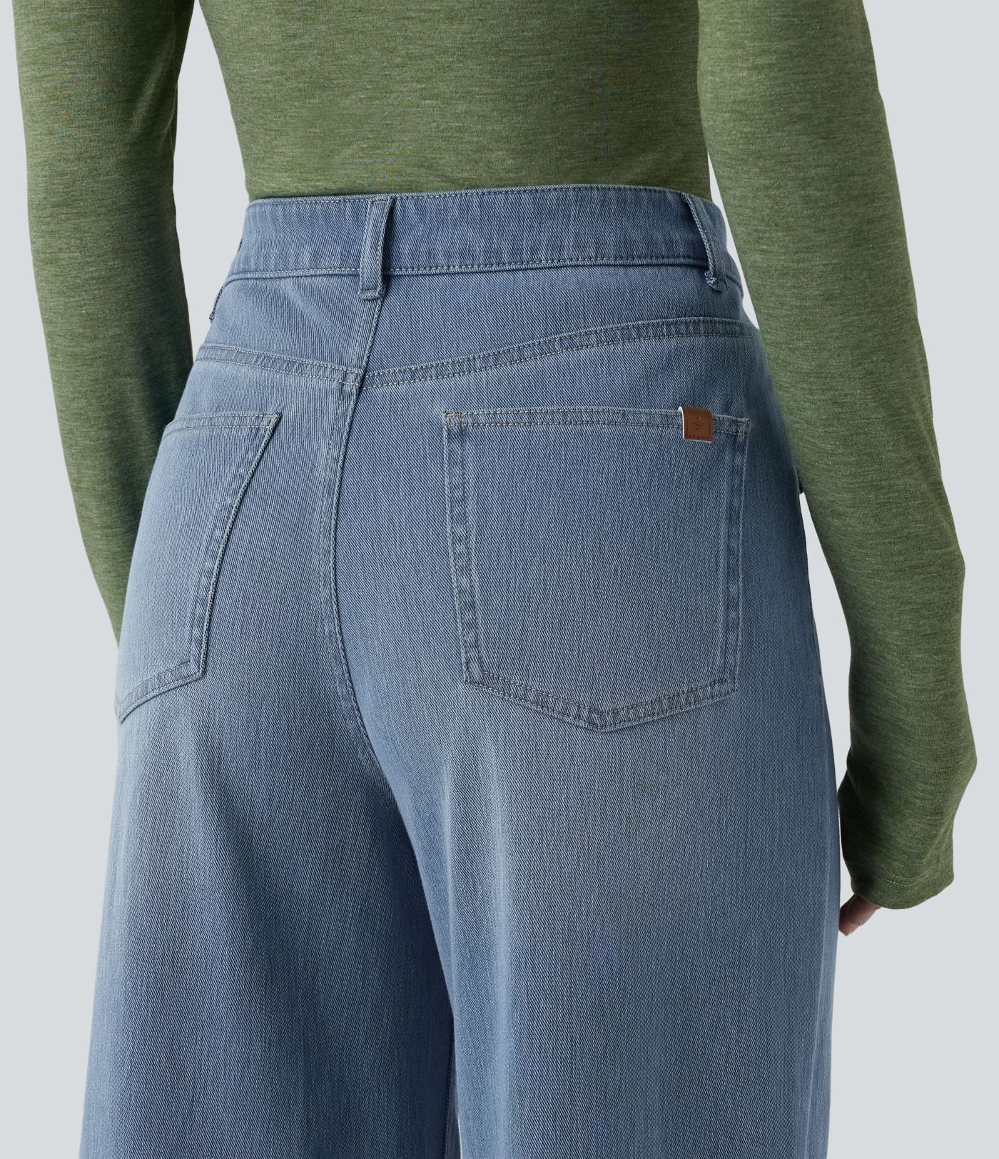 Jean large décontracté Halara Flex™ taille haute avec poches