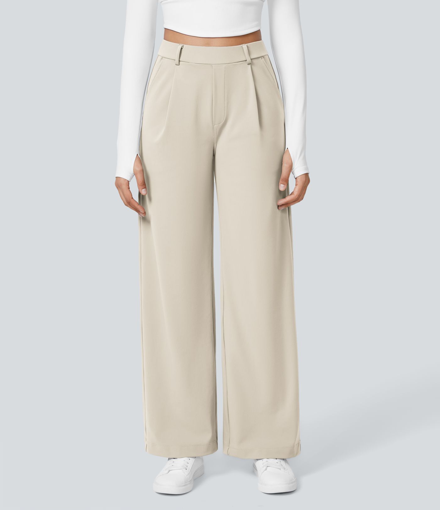Halara Flex™ DayStretch High Waisted Pocket Straight Leg Work Pants