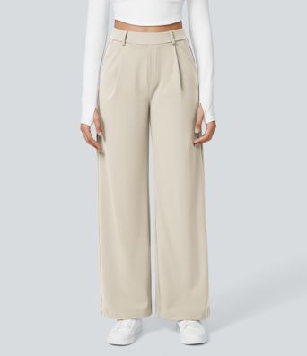 Halara Flex™ DayStretch High Waisted Pocket Straight Leg Work Pants