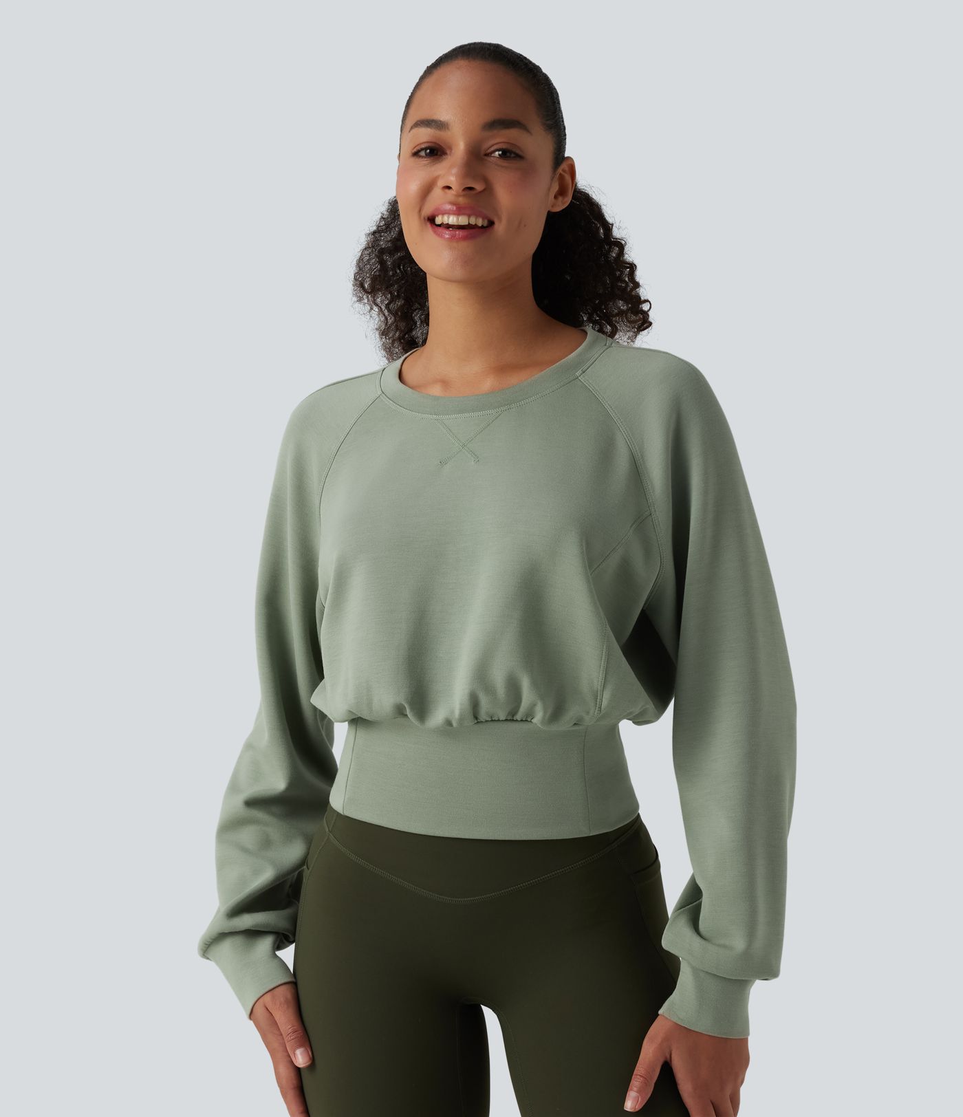 Sweat décontracté SpacerTek™ col rond à manches longues