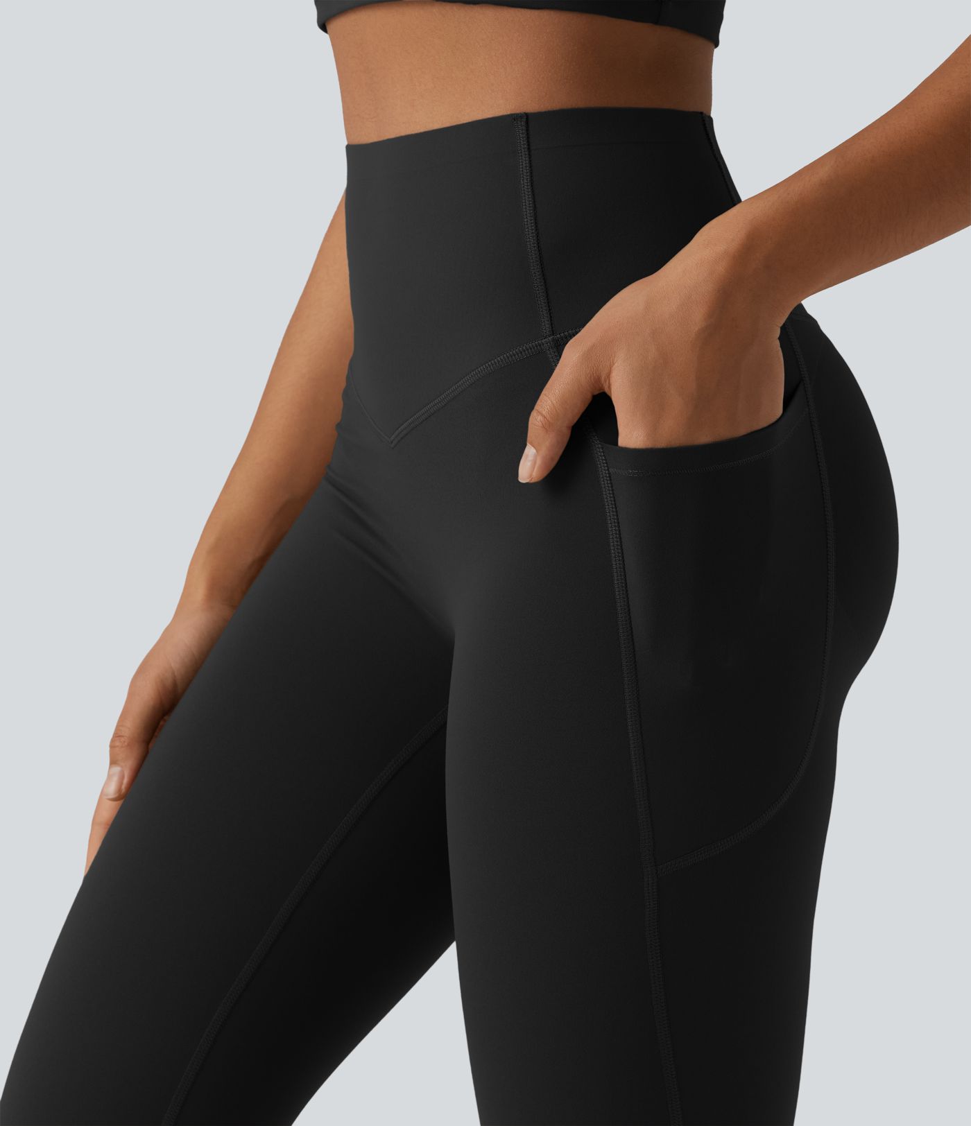 Halara UltraSculpt™ High Waisted Butt Lifting Tummy Control Bootcut Yoga Leggings with Pockets