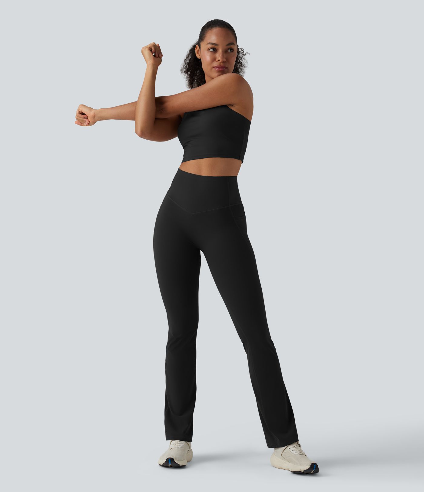 Halara UltraSculpt™ High Waisted Butt Lifting Tummy Control Bootcut Yoga Leggings with Pockets