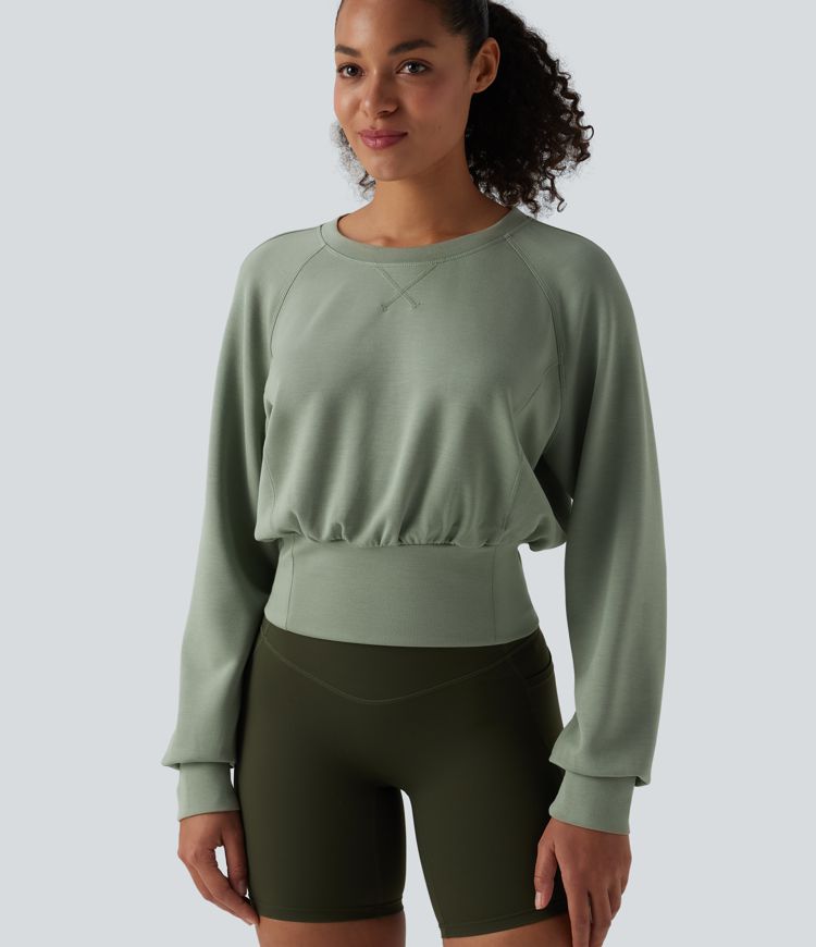 Sweat décontracté SpacerTek™ col rond à manches longues