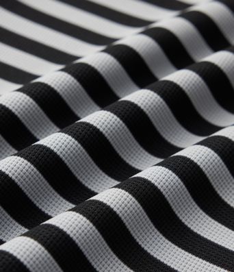 High Waisted Tummy Control Drawstring Wide Leg Stripe Waffle Casual Pants with Pockets