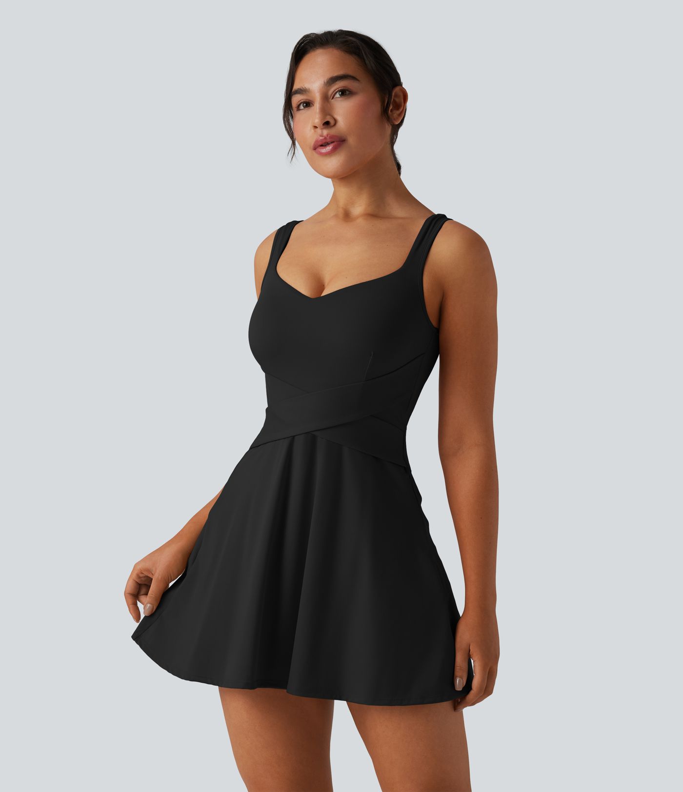 SoftlyZero™ Airy - 2-in-1 Tennis-Minikleid mit Seitentaschen und Cool-Touch - Easy Peezy Edition, UPF50+