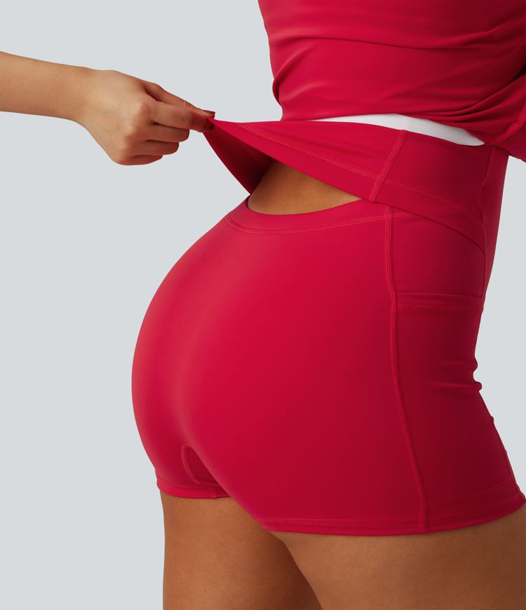 SoftlyZero™ Airy 2-in-1 Cool Touch Mini Tennis Active Dress with Pocket-Easy Peezy Edition-UPF50+