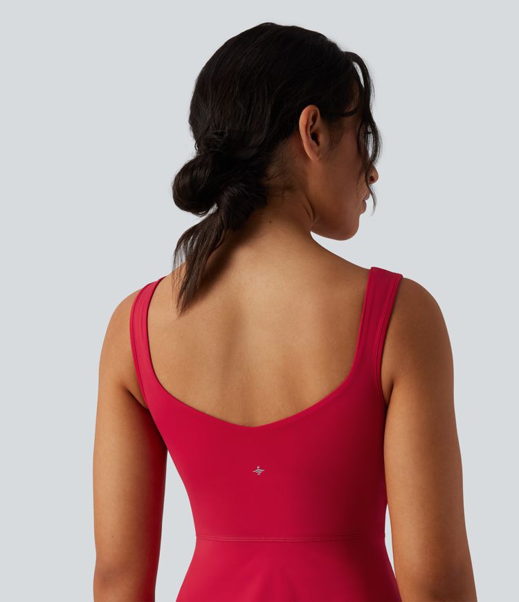 SoftlyZero™ Airy 2-in-1 Cool Touch Mini Tennis Active Dress with Pocket-Easy Peezy Edition-UPF50+