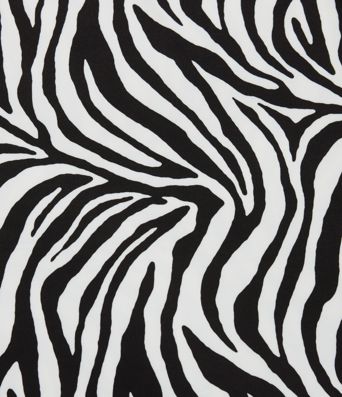 Hverdags midi-nederdel med høj talje og zebramønster