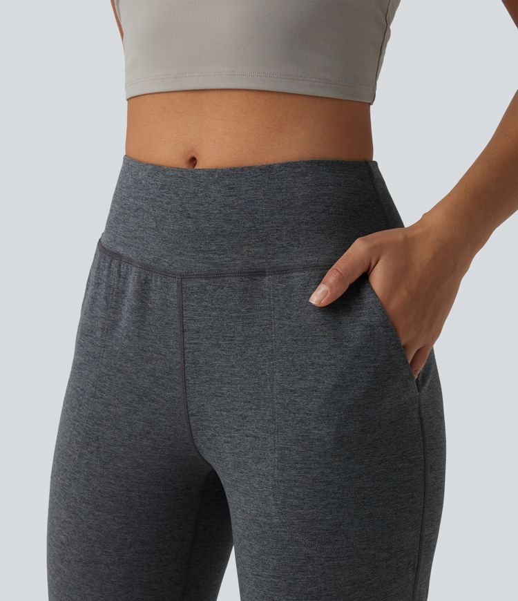 Mid Rise Quick Dry Yoga Joggers with Pockets