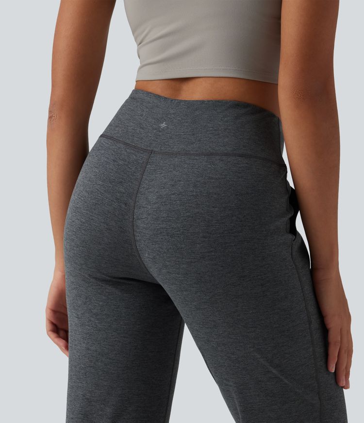 Mid Rise Quick Dry Yoga Joggers with Pockets