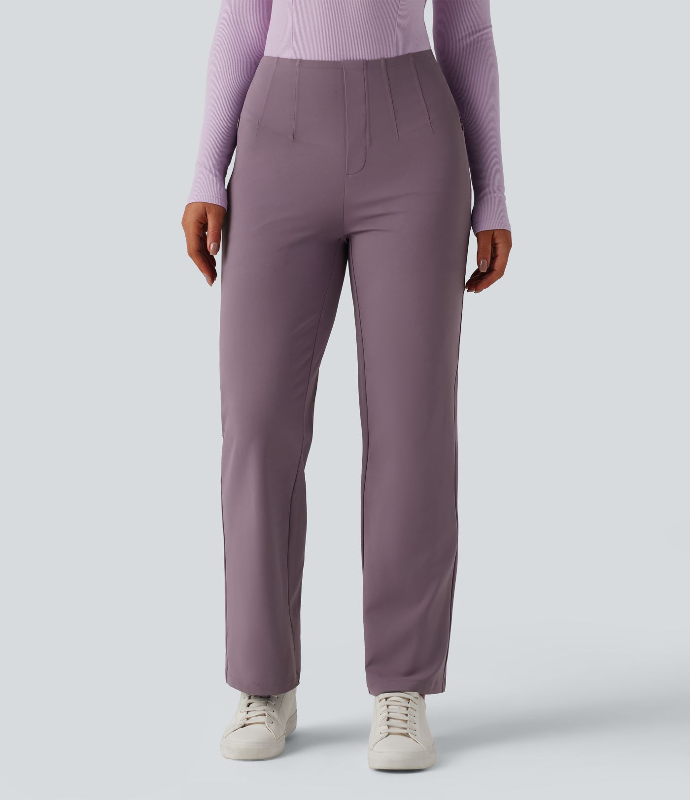 Halara Flex™ DayStretch High Waisted Tummy Control Straight Leg Work Pants with Pockets