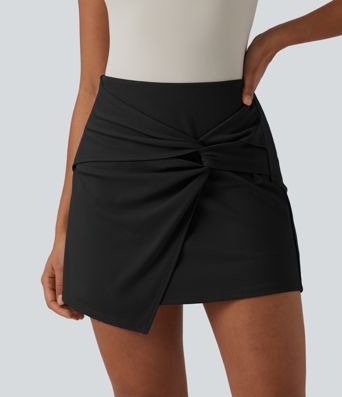 Jupe-short de travail mini taille mi-haute
