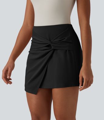 Jupe-short de travail mini taille mi-haute