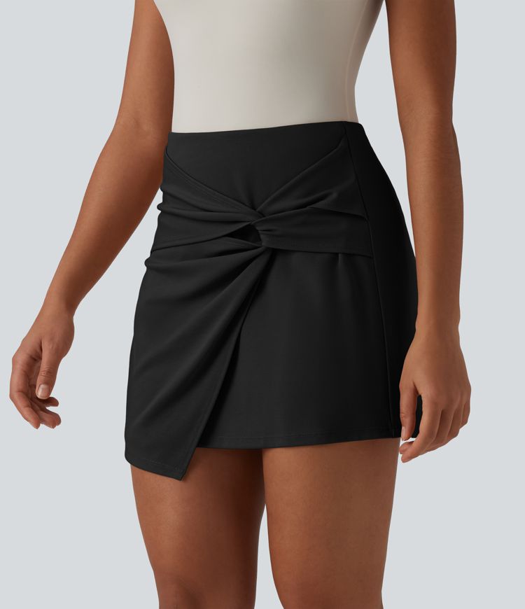 Jupe-short de travail mini taille mi-haute