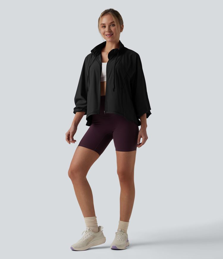 Breezeful™ - Trainingsjacke mit Seitentaschen, langen Ärmeln und Kordelzug - schnelltrocknend