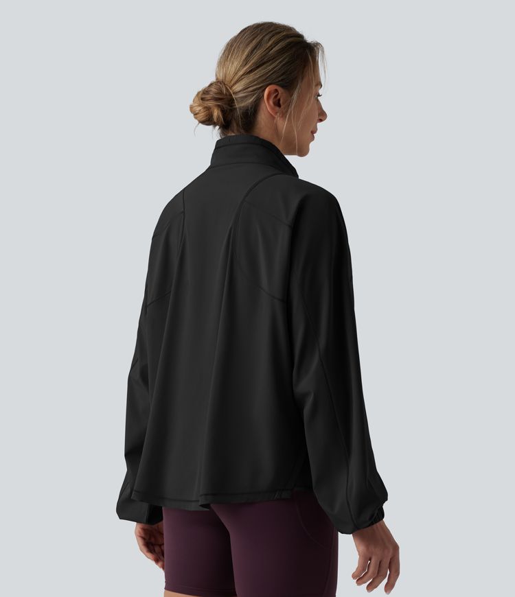 Breezeful™ - Trainingsjacke mit Seitentaschen, langen Ärmeln und Kordelzug - schnelltrocknend