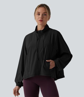 Breezeful™ - Trainingsjacke mit Seitentaschen, langen Ärmeln und Kordelzug - schnelltrocknend