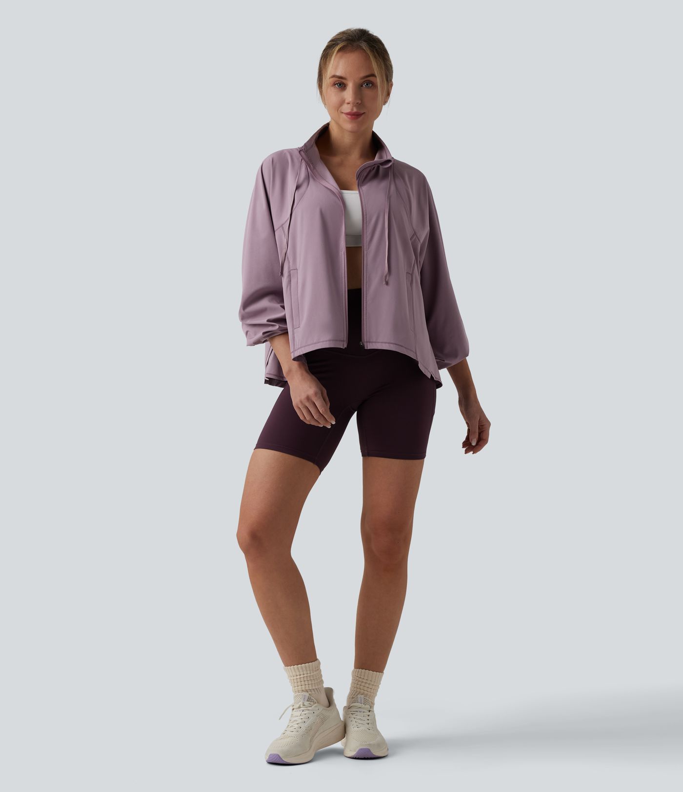 Breezeful™ - Trainingsjacke mit Seitentaschen, langen Ärmeln und Kordelzug - schnelltrocknend