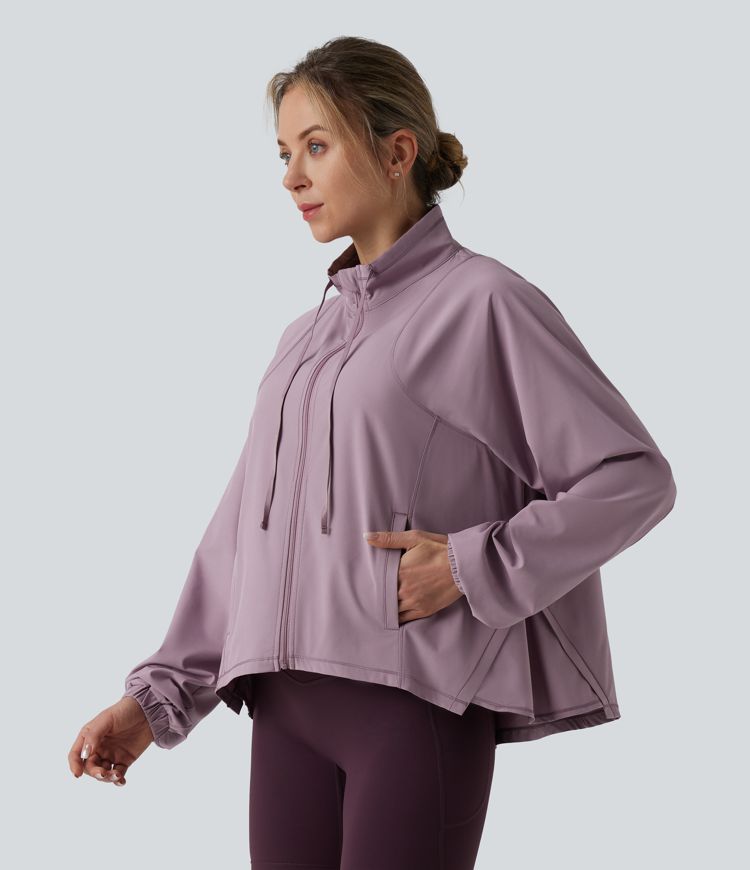 Breezeful™ - Trainingsjacke mit Seitentaschen, langen Ärmeln und Kordelzug - schnelltrocknend