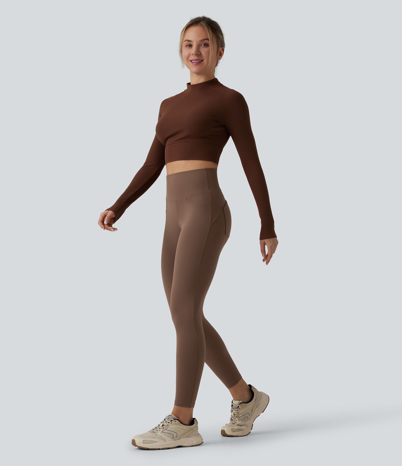 Legging de yoga DayStretch taille haute ventre plat skinny avec poches