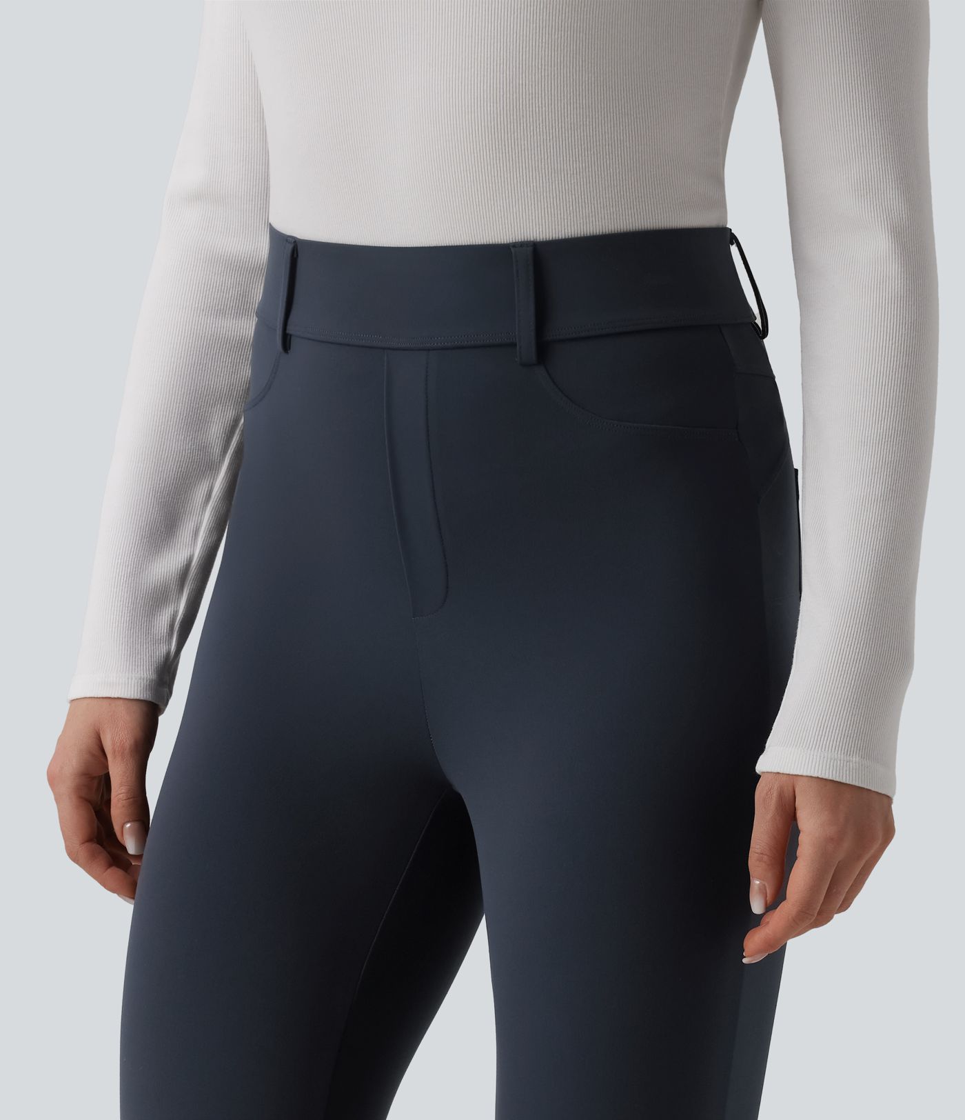 Halara UltraSculpt™ - Lässige Pedal-Pusher-Leggings mit hohem Bund und Gesäßtaschen