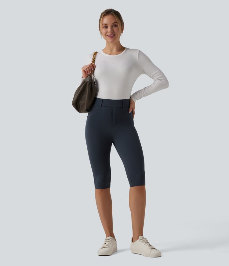 Halara UltraSculpt™ - Lässige Pedal-Pusher-Leggings mit hohem Bund und Gesäßtaschen