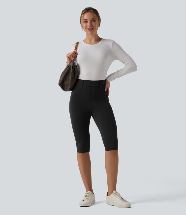 Halara UltraSculpt™ High Waisted Pedal Pusher Casual Leggings with Pockets