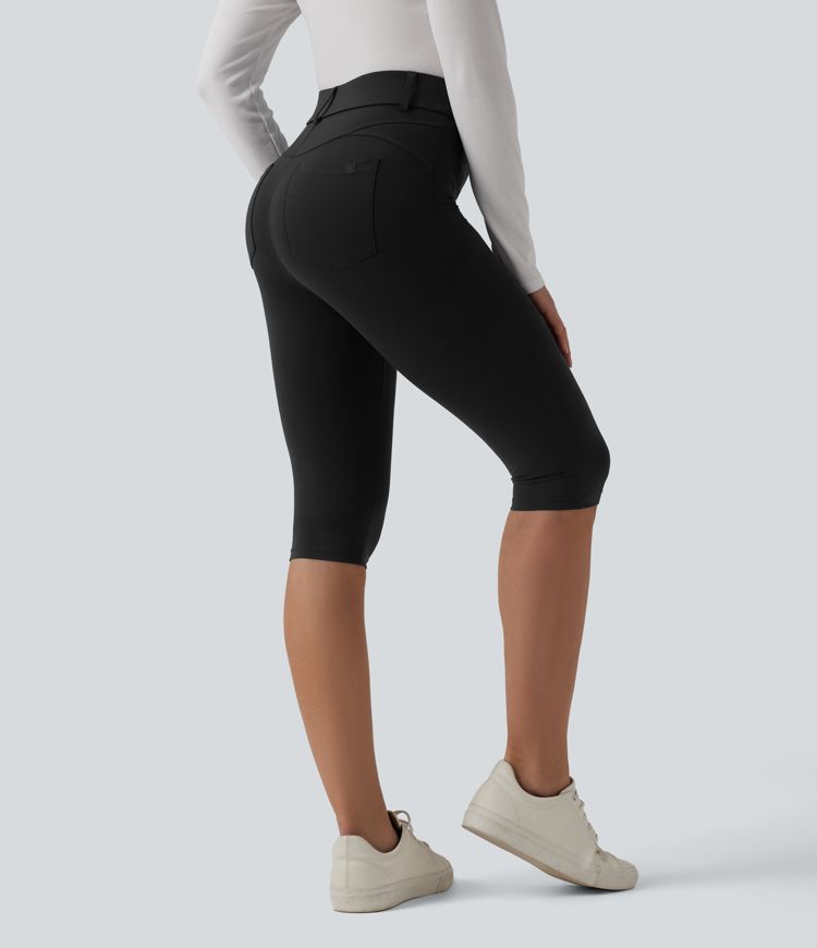 Halara UltraSculpt™ High Waisted Pedal Pusher Casual Leggings with Pockets