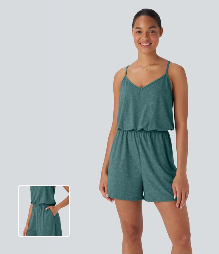 Wide Leg Jumpsuit with Pockets