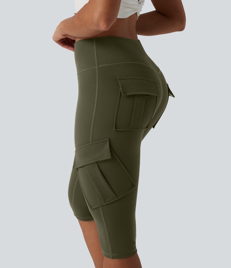 DayStretch Legging de yoga corsaire cargo taille haute avec poches