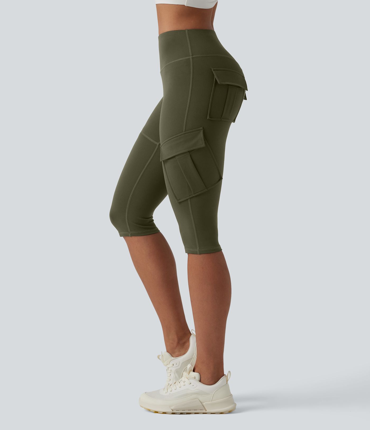 DayStretch Legging de yoga corsaire cargo taille haute avec poches