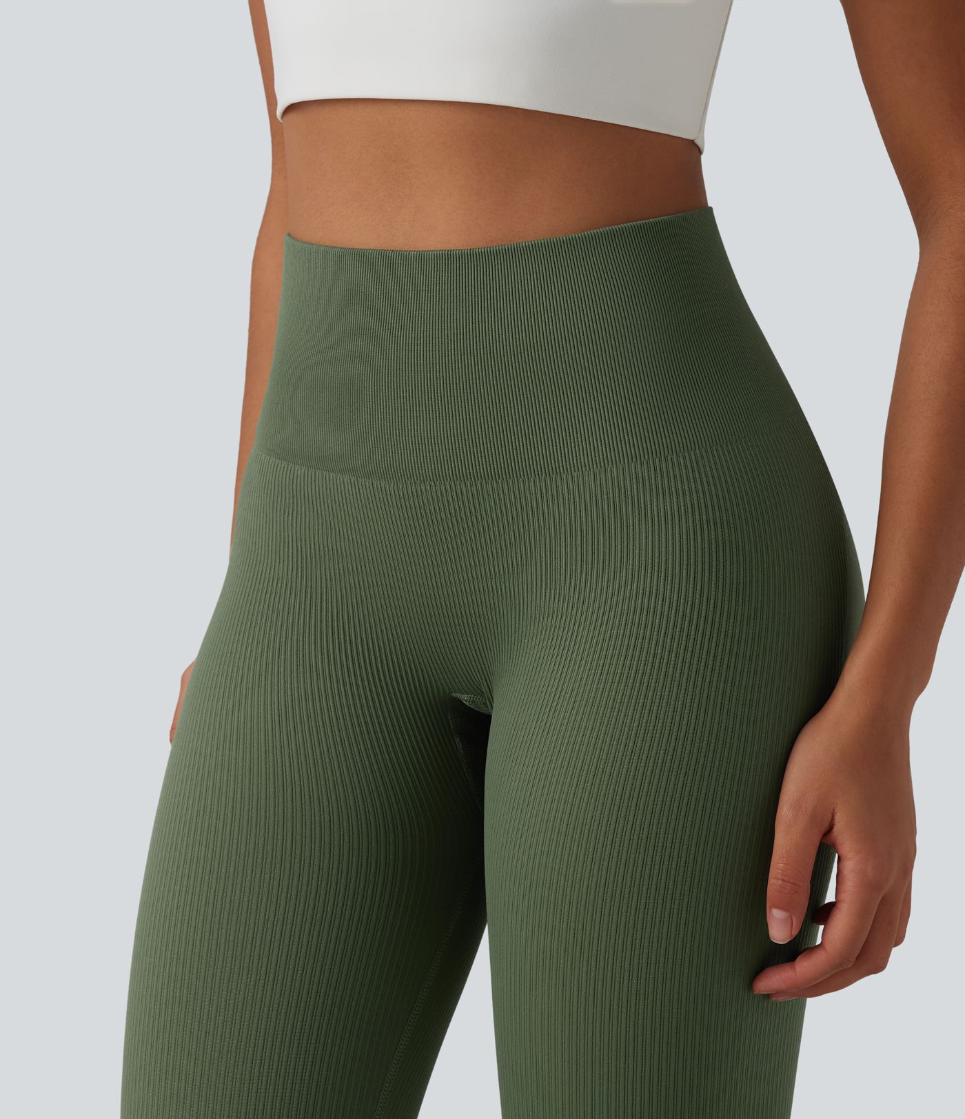 Seamless Flow High Waisted Tummy Control Butt Lifting 7/8 Yoga Leggings