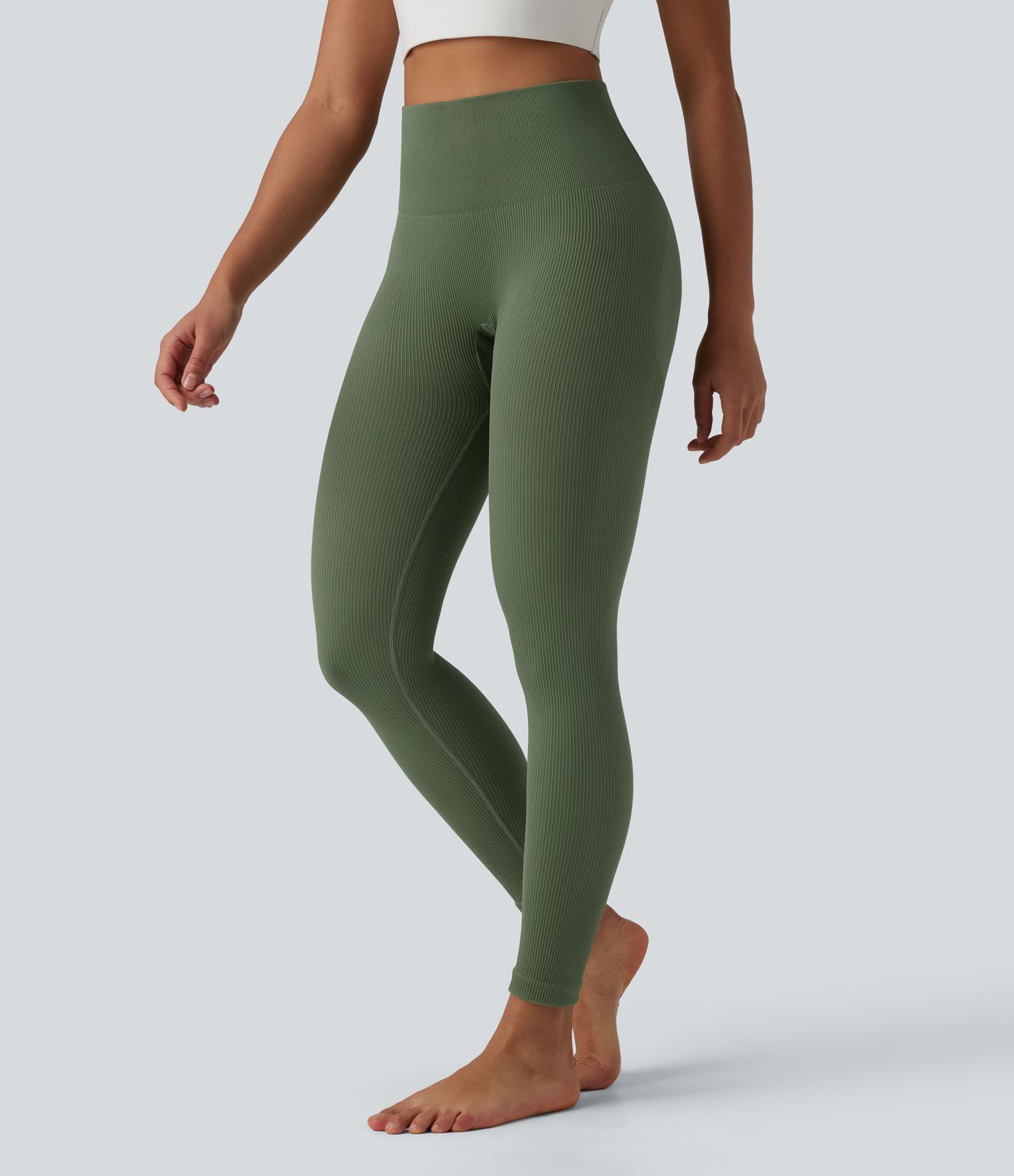 Seamless Flow High Waisted Tummy Control Butt Lifting 7/8 Yoga Leggings