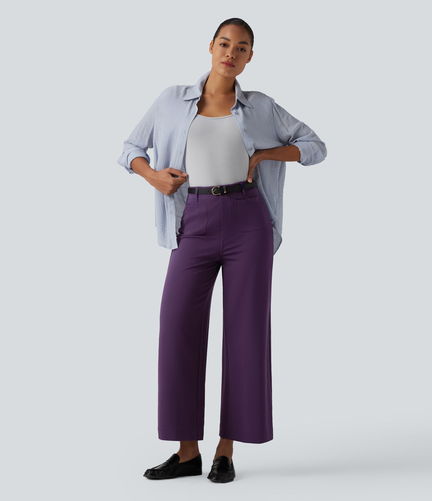 Halara Flex™ High Waisted Wide Leg Work Pants with Pockets