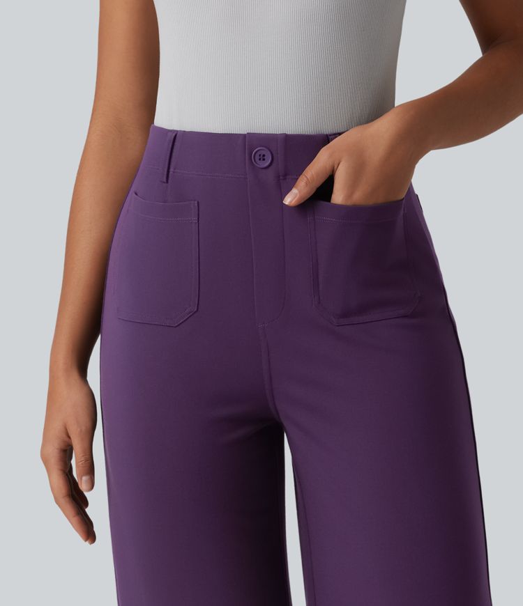 Halara Flex™ High Waisted Wide Leg Work Pants with Pockets