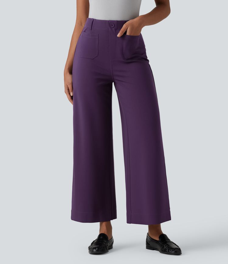 Halara Flex™ High Waisted Wide Leg Work Pants with Pockets