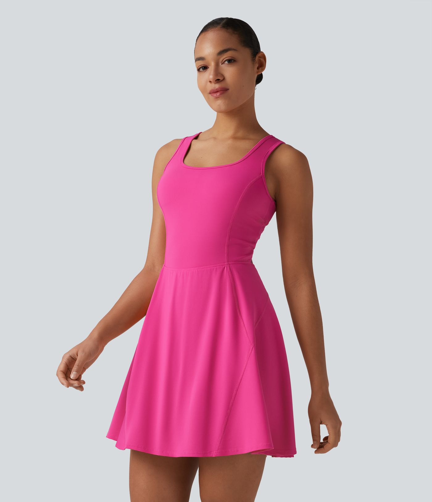 SoftlyZero™ Airy 2-in-1 Cool Touch Mini Dance Active Dress with Pockets-Easy Peezy Edition-Longer Length