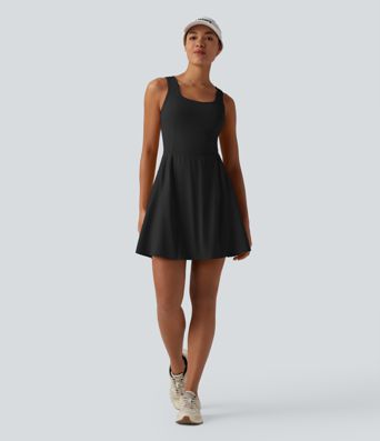 SoftlyZero™ Airy 2-in-1 Cool Touch Mini Dance Active Dress with Pockets-Easy Peezy Edition-Longer Length